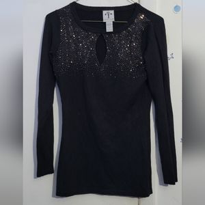 Rain & Rose sweater for women Black Size Small